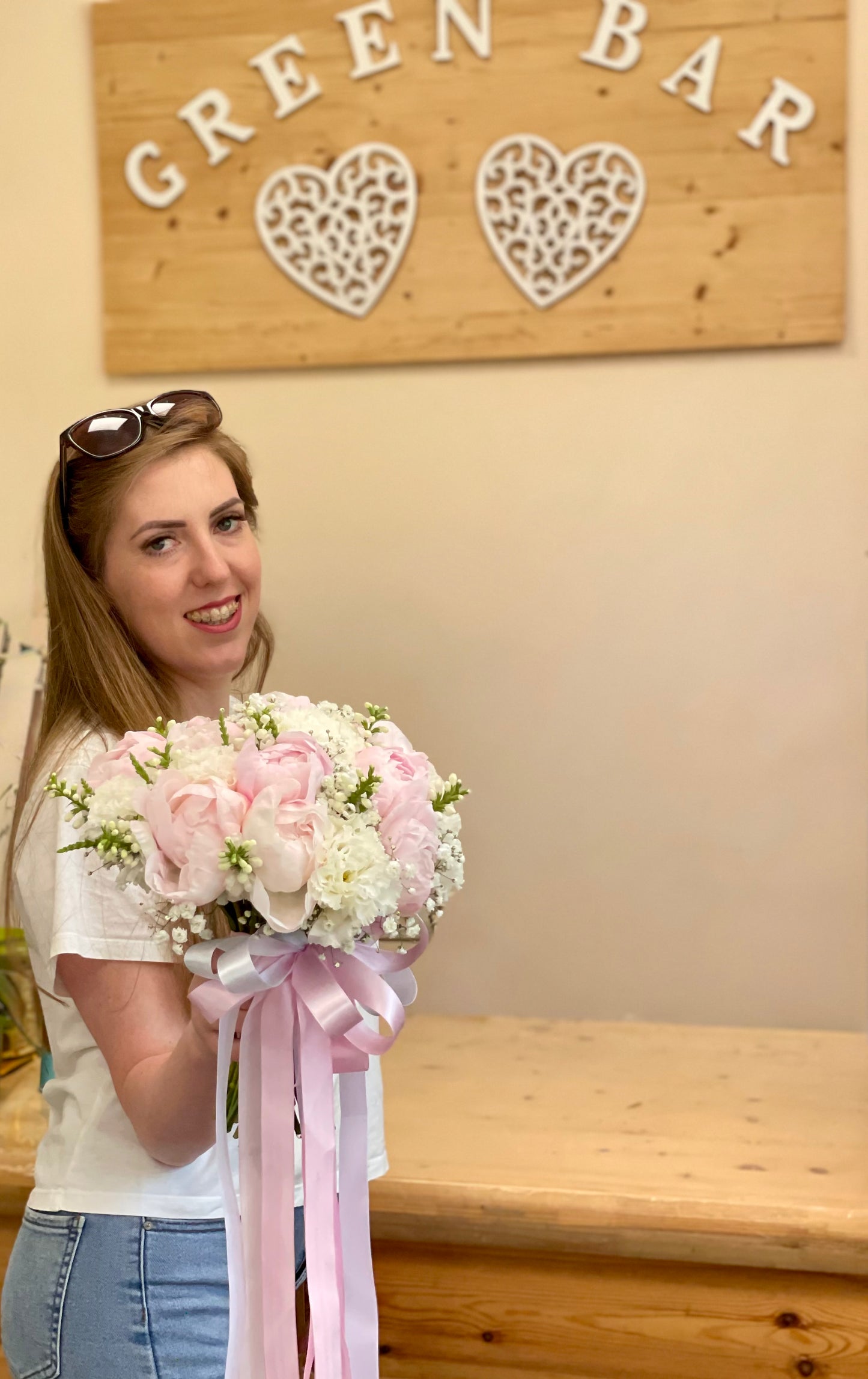 Peony & Lisianthus Bridal Bouquet – Blush & Cream