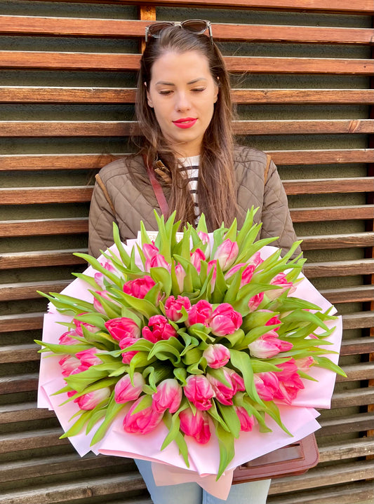 Pink Tulips Bouquet