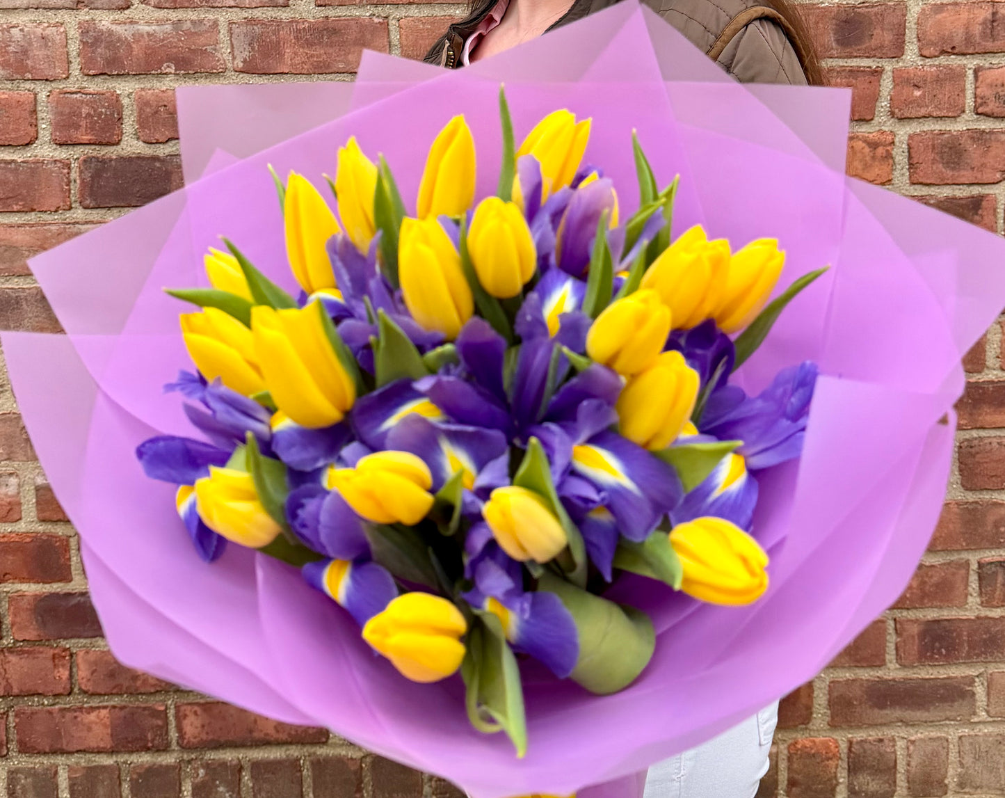 Spring Tulips & Irises Bouquet