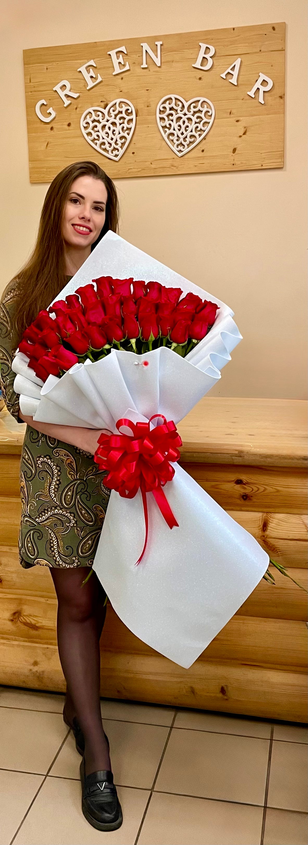 Luxury Tiered Red Rose Bouquet