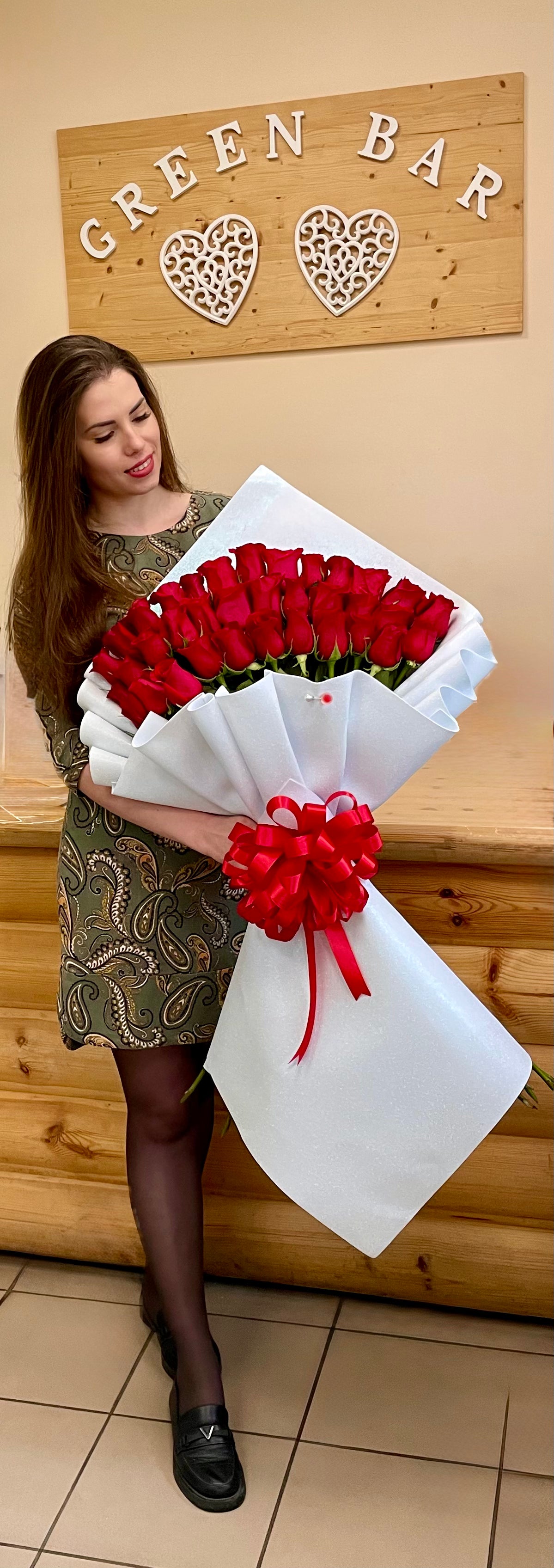 Luxury Tiered Red Rose Bouquet