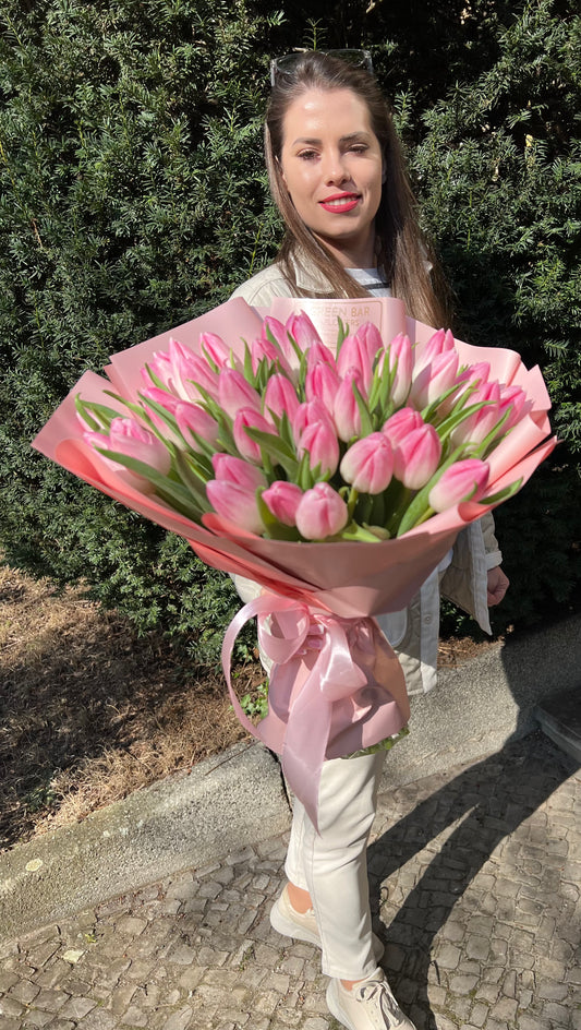 Pink Tulip Bouquet