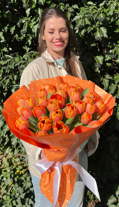 Orange Tulip Bouquet