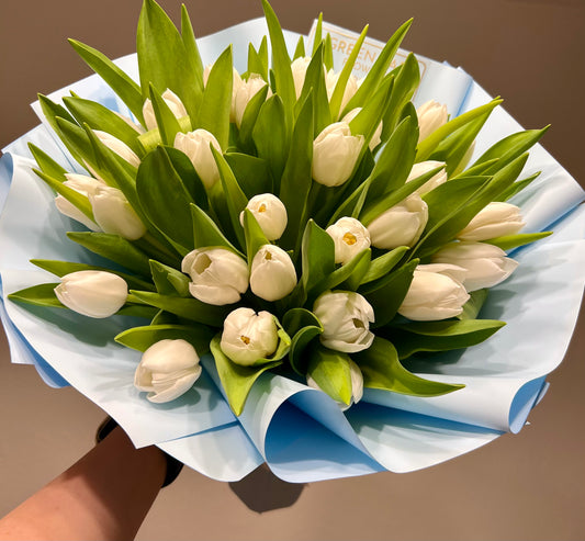 White Tulip Bouquet