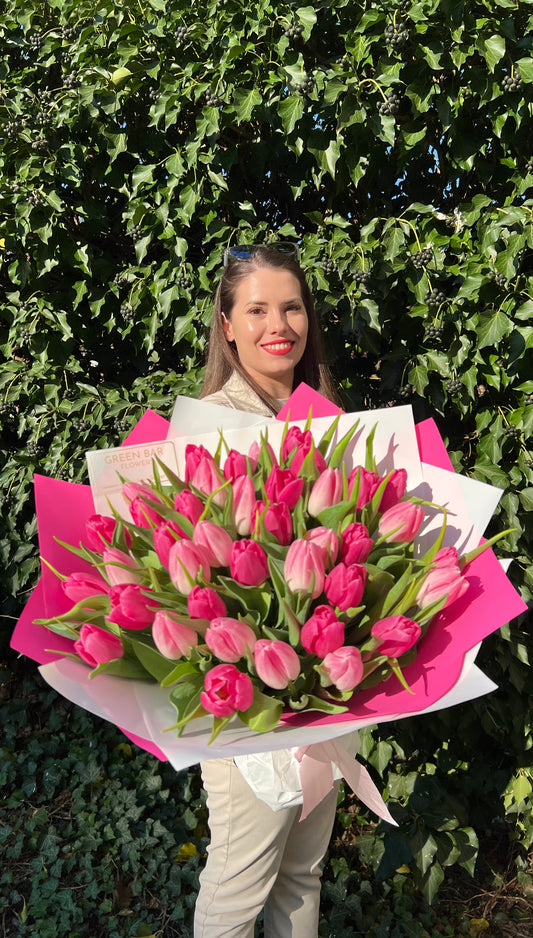 Pink Tulip Bouquet