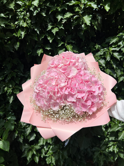 Pink Cloud Hydrangea Bouquet