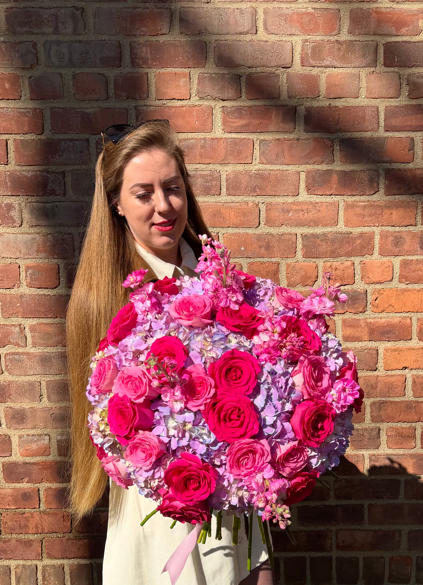 Luxury Pink Hydrangea & Rose Bouquet