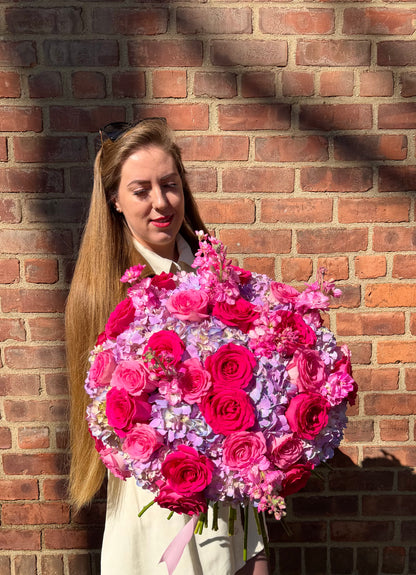 Luxury Pink Hydrangea & Rose Bouquet