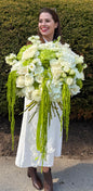 White & Green Luxury Cascade