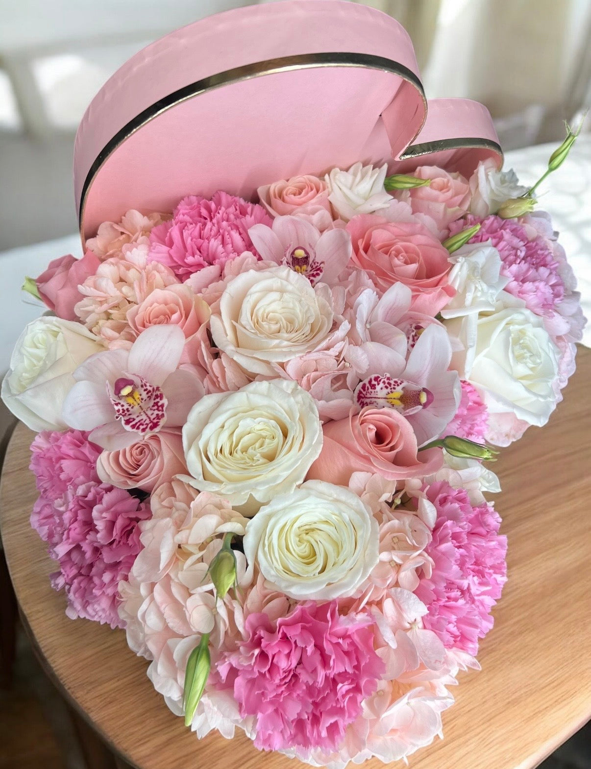 Heart-Shaped Flower Box