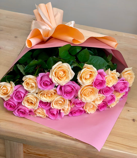 Rose Bouquet in Classic Wrapping