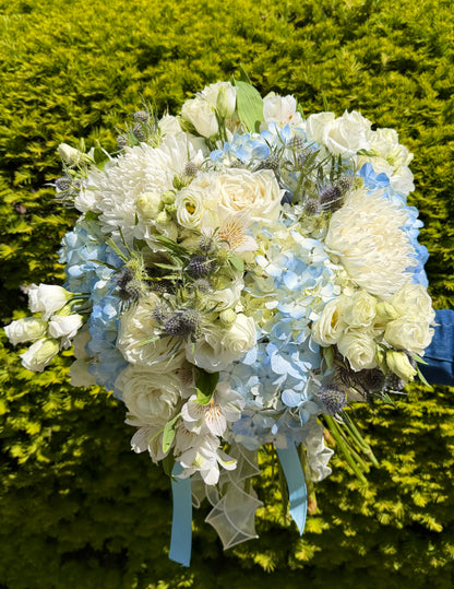 Heavenly Blue Hydrangea Bouquet — Special Price