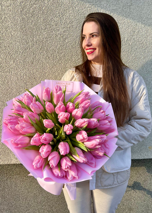 Sweet Pink Tulips